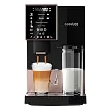 Cecotec Cafetera Superautomática Cremmaet Compactccino Black Rose, 19 bares, Tanque de leche, Sistema Thermoblock, 5 niveles de molienda, Depósito 150g café