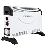 Monzana Convector Eléctrico Calefactor 2000W Radiador Temporizador 24H Silencioso Calefacción Termostato