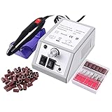 Buycitky - Máquina pulidora y abrillantadora de uñas, eléctrica, para manicura y pedicura, 100 bandas de pulido