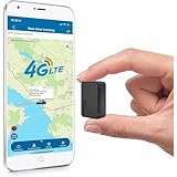 4G Mini Localizador GPS para Coche con Tarjeta SIM 1500mAh Batería 60 Días en Espera Localizador Localización en Tiempo Real con Alarma SOS Imán Impermeable Rastreador GPS para Múltiples Países TK903