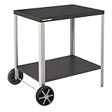 Cook'in garden - Carro para Barbacoa Media S con Encimera - Mueble Auxiliar Portátil con Ruedas - Cocina Exterior - Soporte Ideal para Plancha o Barbacoa - Fácil de Transportar y Guardar - WT032T