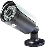 Boomlens - Cámara CCTV analógica infrarroja 1000TVL, cámara de seguridad de visión diurna/nocturna, 36 LED, impermeable, IP66 para seguridad del hogar