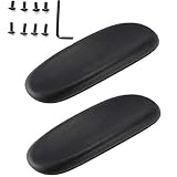 Wady Almohadillas de Repuesto para reposabrazos de Silla de Oficina, 1 par de Almohadillas universales de Piel sintética Suave para Silla de Oficina, se Adapta a Todos los Estilos de Brazos