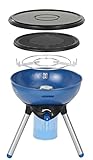 CAMPINGAZ Party Grill, Barbacoa Portátil Gas De BBQ Parrilla Y Hornillo A 2000 W Funciona Con Cartucho G Unisex, Azul (Blue), 15 X 3 X Cm