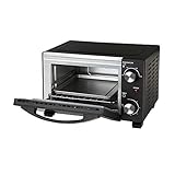 Jata JEHN0910 Horno Eléctrico de Sobremesa, 800 W, Capacidad 10 litros, Función Grill, Temporizador, Termostato Regulable, Incluye Parrilla, Medidas externas: 37 x 27 x 23 cm