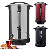 Arebos Cocina eléctrica para vino caliente 1650 W | 20 L | Hervidor para Vino Caliente | Dispensador con grifo de salida | termostato y protección contra sobrecalentamiento | Acero inoxidable