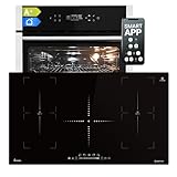 Conjunto: 60cm Horno electrico empotrable EB8313HC + 90cm Placa induccion IH89005FZ | Función Pizza | Parrilla | Aire circulante | Aire caliente | Temporizador automático | SET8313HCIH890FZ