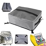 Bolso de refrigerador Aislado Aislante Aislado de Kayak con Cremallera Dual, Correa de fijación ＆ Bolsillo de Malla Superior, Bolsa de Tablero portátil con Mango para Acampar la Pesca