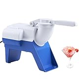 VEVOR Máquina para Picar Hielo Eléctrica 80 kg/h Picadora de Hielo Comercial 220 W Cabezal de Acero Inoxidable Cuerpo de ABS Trituradora de Hielo de 2 Cuchillas para Bebidas Frías Bares Restaurantes