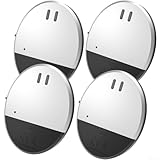 Alarma de ventana ultra delgada, alarma de vibración de 130 dB, alarmas de ventana de seguridad, sensor de alarma de puerta de cobertizo, sensores de vidrio para el hogar, oficina, dormitorio (4
