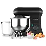 Cecotec Batidora Amasadora Cecomixer Merengue 5L 1200 Ice-Cream Negro, 1200 W, 5 Función y Hielo, Bol de Acero de 5 L y Accesorios para Batir y Amasar, Incluye Función para Hacer Helado