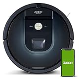 Robot aspirador iRobot Roomba 981 Alta potencia y Power Boost, Recarga y sigue limpiando, Óptimo mascotas, Cepillos antienredos, Dirt Detect, Sugerencias personalizadas, Compatible asistentes voz