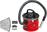 Einhell Aspirador de cenizas TC-AV 1718 D (1200 W, potencia de aspiración 170 mbar, recipiente colector de hojalata 18l con cierres rápidos, prefiltro de polvo fino, cartucho de filtro)