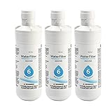 Anwangda Filtro de agua para refrigerador, filtro de agua externo universal para nevera, LT1000P filtro de agua para refrigerador, filtro de agua para el hogar blanco para Kenmore9980 (3 piezas