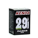 Cámara de Aire para Bicicletas - Cámara Presta de 32 mm - 29 x 2.40-2.80 - Cámara de Bici Antipinchazos - Espesorde 1 mm - Cámara Bicicleta Montaña - Autosellante Incorporado - Negro - Kenda