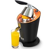 LEBENLANG Exprimidor de naranjas electrico 600W - Inkl. Edelstahlkegel & BPA-Frei I Espremedor citrinos eléctrico Esprimidores zumos automatico Juicer orange machine I Esprimidoras zumera electrica