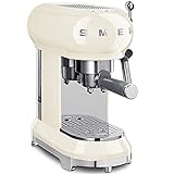 Smeg ECF01 RDEU/PBEU/CREU/Bleu Máquina de Café Expreso, 1350 W, 1 Liter, 44 Decibeles, Plástico, Crema