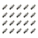 20 PCS Soporte de Estante de Metálico, Soporte Baldas, Pasadores de Soporte para Estante,para Muebles de Estantería de Armario de Cocina, Gabinete, Muebles, Armario, 5 mm.