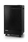 Orbegozo H 55, Estufa gas butano, 3000 W, triple sistema de seguridad, apta para gas butano y propano, sistema de seguridad por fallo en llama, asa para transporte, ruedas pivotantes, color negro