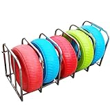 Estante para neumáticos de Acero Inoxidable para Exteriores, Expositor para garajes, talleres mecánicos, sótanos, Almacenamiento de neumáticos para semirremolques, para Invierno, Nieve, vehí