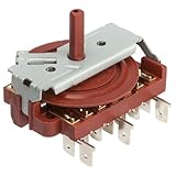 CABLEPELADO Conmutador de Horno de 8 Posiciones, Selector de horno 8 posiciones, Código 995444128, Sin termostato, Compatible con Teka, para modelos HE610,HT6101ME9840516014,Turbo MX, 8 posiciones