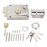 Cerradura Mecánica Exterior Cerradura de Puerta Exterior de Acero Inoxidable Antirrobo para Puerta de Madera