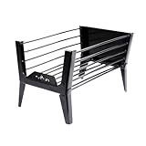 Fogonero FP Grande | Fogonero enlozado con chapa y varillas | Resistente y funcional | Ideal para asados y barbacoas | 40x26,3x25,3 cm