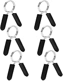 Barra con mancuernas, cerradura con resorte, cerradura con resorte, abrazadera para barra con mancuernas, cerradura con resorte, fijación con mancuernas, cerradura con mancuernas de 30mm, paquete de 6