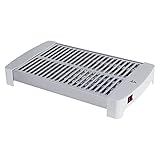 Jata TT5016 - Tostador horizontal XXL (35 x 25 cm) con 5 barras de cuarzo. Mueble y parrilla de acero inoxidable. 3 potencias de calor. Bandeja recogemigas extraíble. 1000 W