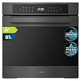 Cecotec Horno Integrable Pirolítico 60cm Bolero Hexa P506000 Matt A+. 3400W, 81L de Capacidad, 11 Funciones con Airfryer Master, Pizza Master, 3D Cooking, Steam Base X2, Pirólisis