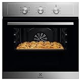 Electrolux Serie 300 Horno empotrable multifunción, capacidad 58 L, EOH2H00BX Clase A, 590 x 594 x 560 mm, acero inoxidable antihuellas