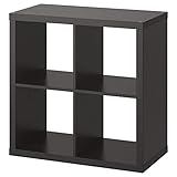 IKEA Estantería KALLAX, 77 x 77 cm, negro-marrón