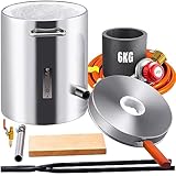 VEVOR Forja de Propano de Acero Inoxidable 6 KG Kit de Horno de Fusión de Metales Temperatura Máxima de 1482 °C Horno de Fundición de Propano 30 PSI Juego de Forja para Cobre, Aluminio, Oro, Plata