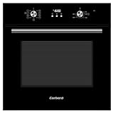 Corberó - Horno Multifunción 70L | CCHMD803N | Cristal Negro | Display Digital | 8 Programas | Guías Extraíbles | Luz Interior | Puerta Doble Cristal | 3000W | Eficiencia Energética A, Negro