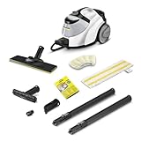 Kärcher Limpiadora de vapor SC 5 EasyFix, presión: 4,2 bar, calentamiento: 3min, potencia: 2250W, rendimiento: 150m², depósito 1,5 l+0,5 l caldera, kit limpieza EasyFix y boquillas