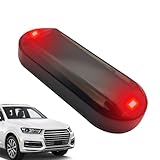 Moslalo Luz de Alarma simulada para Coche | Falsa Alarma LED Intermitente para Coche con energía Solar - Alarma de Coche de Larga duración con batería, antirrobo Duradero de Seguridad para vehículos,