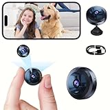 DVONE Mini Camara Espia, 1080P HD Mini WiFi Oculta Cámara Espía para Ver En El Movil, con Audio y Vídeo, con Batería de Larga Duración, para Exteriores/Interiores