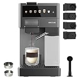 Cecotec Cafetera Cápsulas Express con Tanque de Leche FreeStyle Latte T. 1350W, 20 Bares, Compatible con Café Molido, Dolce Gusto, Nespresso y K-Fee, Depósito 1,6L de Agua y 400ml de Leche