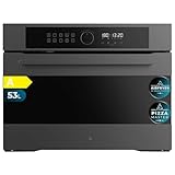 Cecotec Horno Eléctrico Empotrable Multifunción de 53L Bolero Hexa AF314500 Matt A. 2900W, 11 Funciones con Airfryer Master, Pizza Master, Steam Asisst, Steam EasyClean, 3D cooking, Defrost