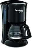 Moulinex Principio FG1528 - Cafetera de filtro 600 W de 0.6 L con función Auto-off y sistema antigoteo, plástico, color negro