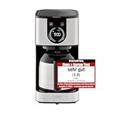CASO Selection C 10 Thermo - Cafetera de goteo con filtro permanente, Capacidad de 1,2L para 10 tazas, temporizador, Boquilla antigoteo, Pantalla táctil, incluye jarra de café de térmica
