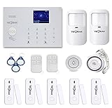 TECPEAK WiFi/gsm Sistema de Seguridad, Kit de Seguridad y Alarma Hogar con 120dB Sirena para Proteger su hogar y Oficina (A2)