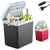 Arebos Nevera 25 litros | para enfriar y mantener caliente | mini nevera | nevera termoeléctrica | con modo ECO | 12/230 V para coche y enchufe | nevera eléctrica | antracita