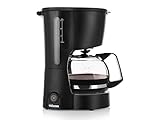 Princess CM-1246 Cafetera, Elemento antigoteo, Negro, 600 W