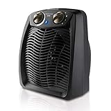 Taurus Tropicano 2400 Calefactor, termoventilador, 2 potencias de calor + ventilador, 2400W, asa de transporte, termostato ajustable, silencioso, diseño negro