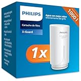 Cartucho de filtro Philips Water Ontap AWP305/10, MICROFILTRACIÓN, capacidad de filtración de 1000 L, filtra sedimentos, cloro y otras sustancias que alteran el sabor, Paquete de 1