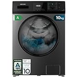 Cecotec Lavadora 10Kg Carga Frontal Bolero Dresscode 10410 Inverter Steel A. 1950W, 1400 rpm Regulables, 16 Programas, Motor Inverter Plus, Bajo Consumo, Vapor, Esterilización de la Ropa