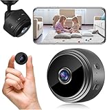 Mini Cámara Espía wifi 1080P HD invisible camara vigilancia wifi interio/Exterior,con detección de movimiento y visión nocturna,Cámara con Grabación,interio/Exterior App Inalámbrico Alerta (S)