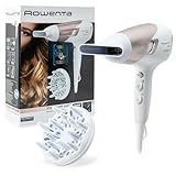 Rowenta Studio Dry CV5830 Secador de pelo 2300 W, Tecnología Effiwatts, 6 ajustes de velocidad/temperatura, Termocontrol, generador iónico, Blanco