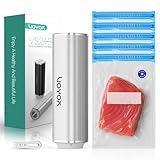 VOYOR Envasadora al Vacío de Mano Traje 5 Bolsas de Vacío Embasadoras Vacio Alimentos Portátil Fácil Operación Tipo-C de Carga Rápida de la Batería Duradera Mini Máquina Envasar al Vacío VS210(Plata)